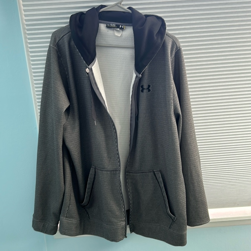 Men's XL gray full zip sweater